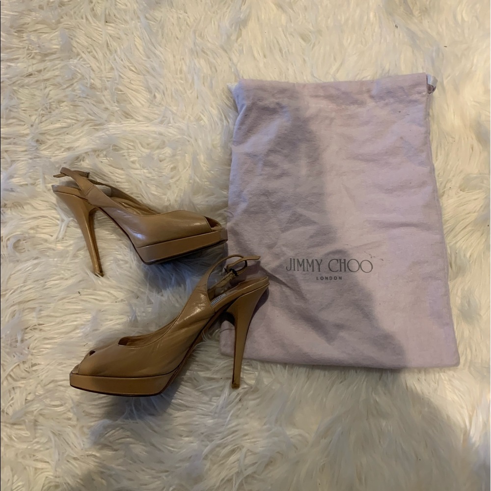 JIMMY CHOO SLINGBACK PLATFORM